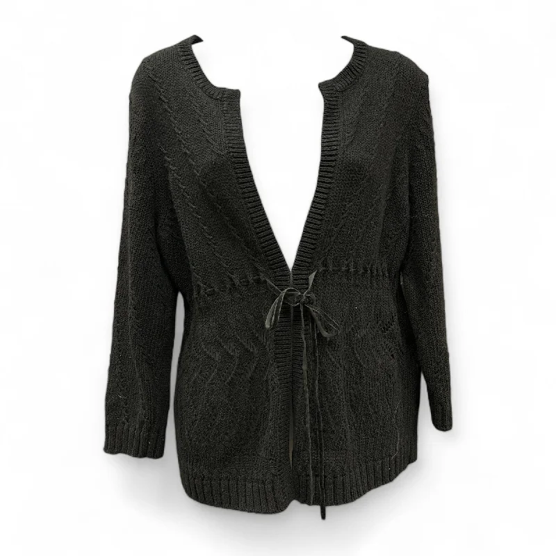 Cardigan By Ann Taylor In Black, Size: L