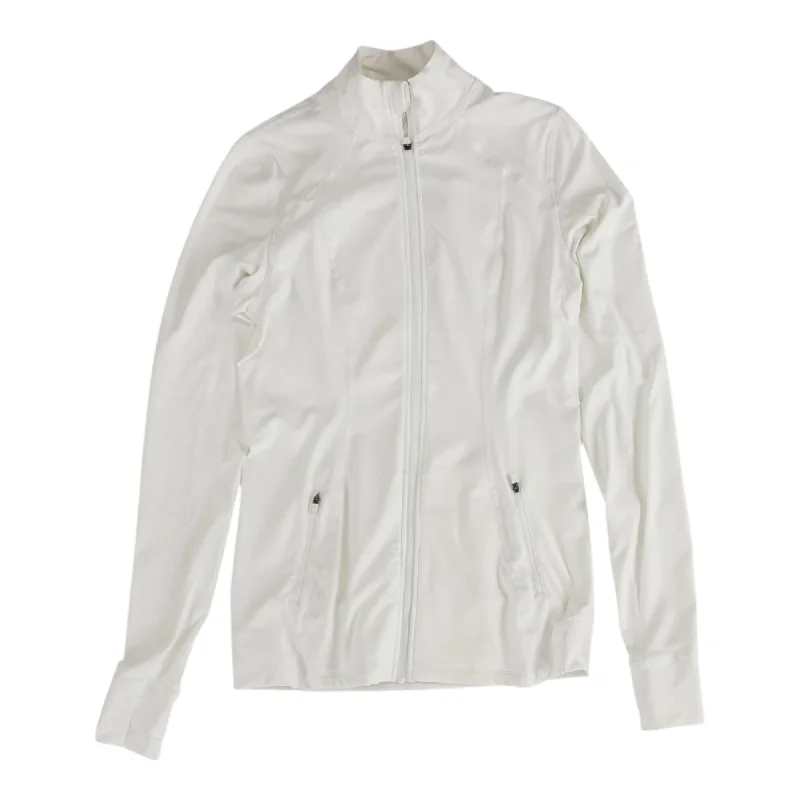 White Solid Active Jacket