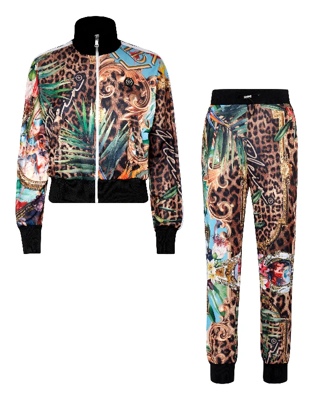 Tracksuit Top/Trousers Baroque Flowers