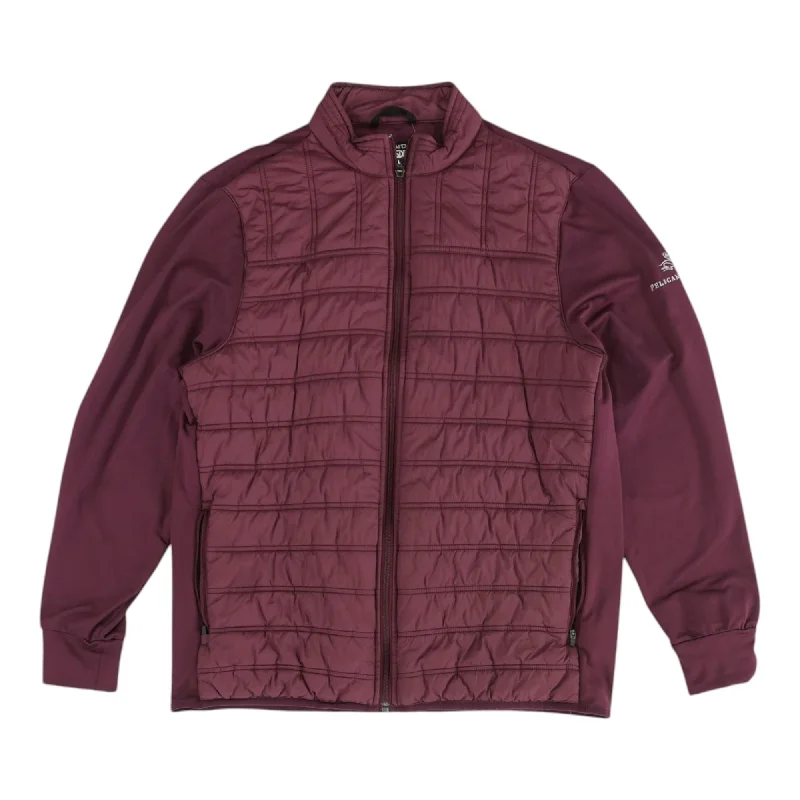 Burgundy Solid Active Jacket