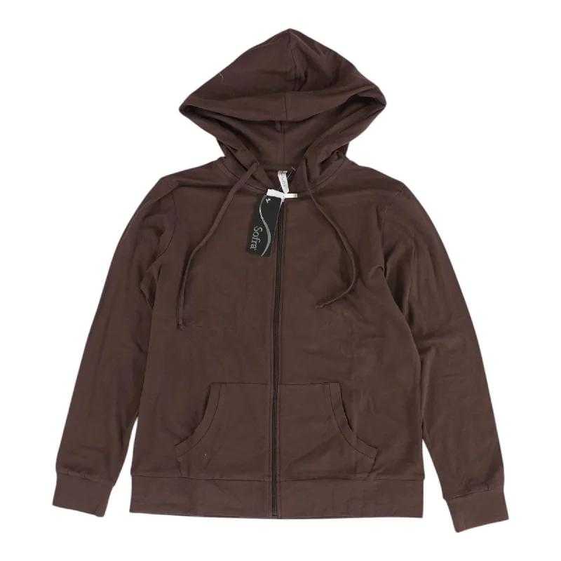 Brown Solid Active Jacket