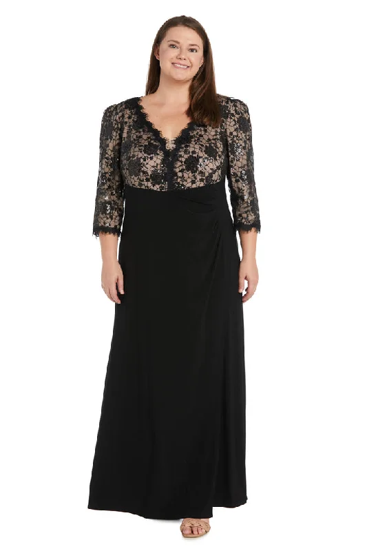 R&M Richards 1566W Long Formal Plus Size Dress