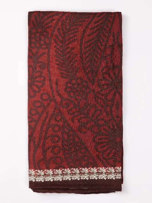 Three-Tone Print Shawl