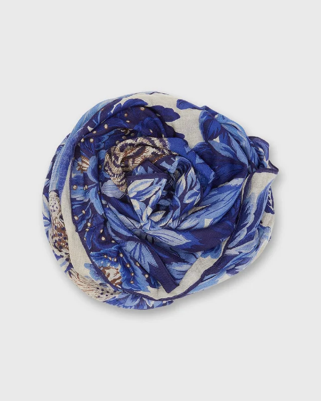 Chatou Winter Scarf in Blue