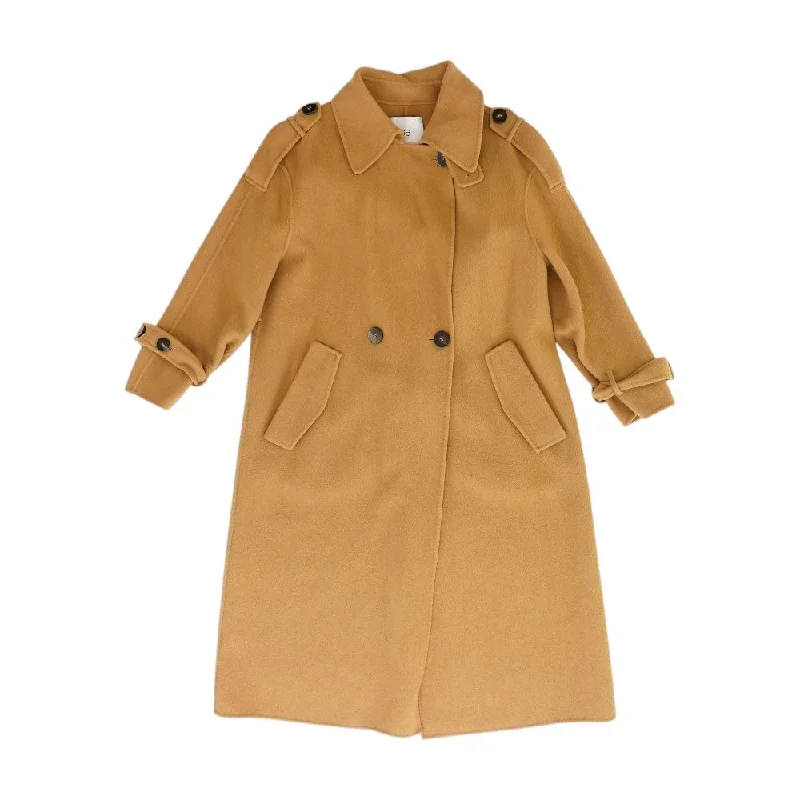 Tan Solid Topcoat Coat