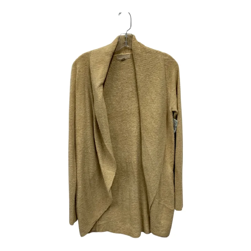 Sweater Cardigan By Barefoot Dreams In Tan, Size:M