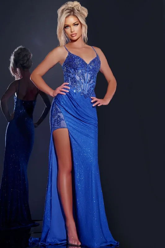 Jovani 43283 Long Glitter Formal Sheath Gown Prom Dress