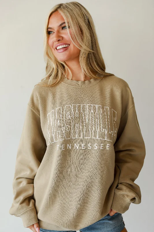 Tan Nashville Tennessee Sweatshirt