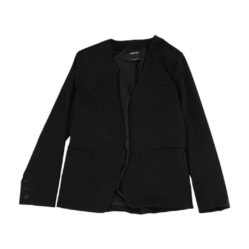 Black Solid Blazer