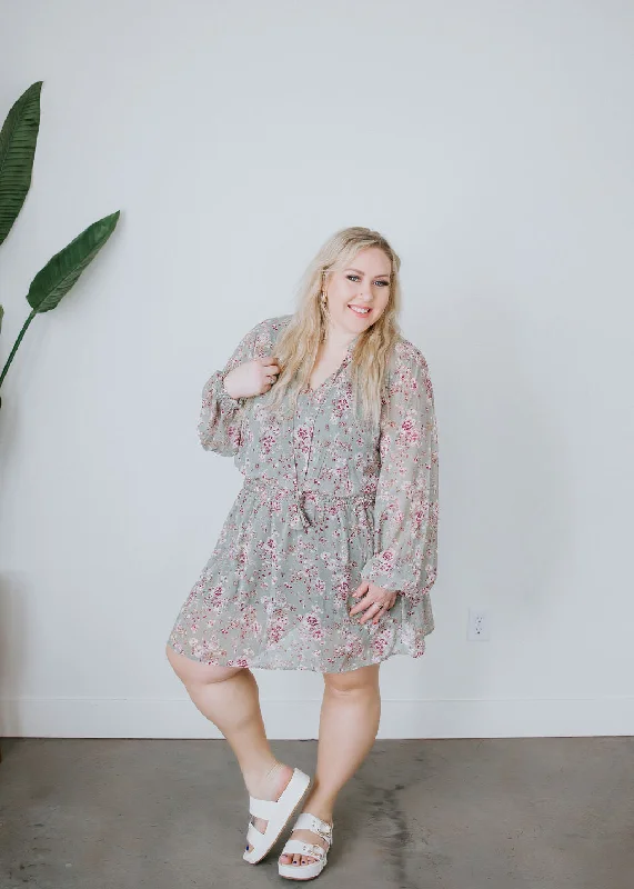 Curvy Full Bloom Floral Dress