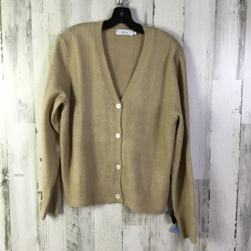 Cardigan By Greylin In Tan, Size: L