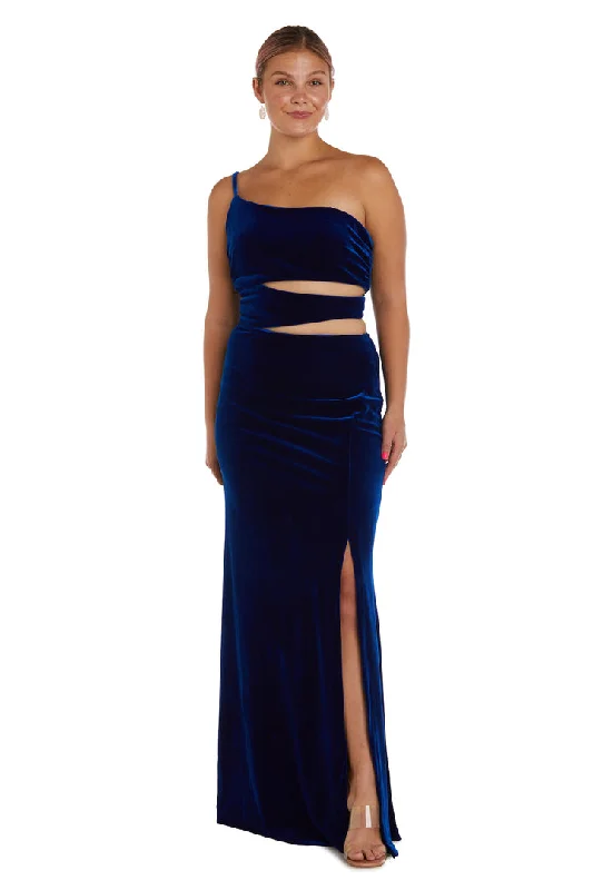 Morgan & Co 13051 Long Formal Velvet Prom Dress