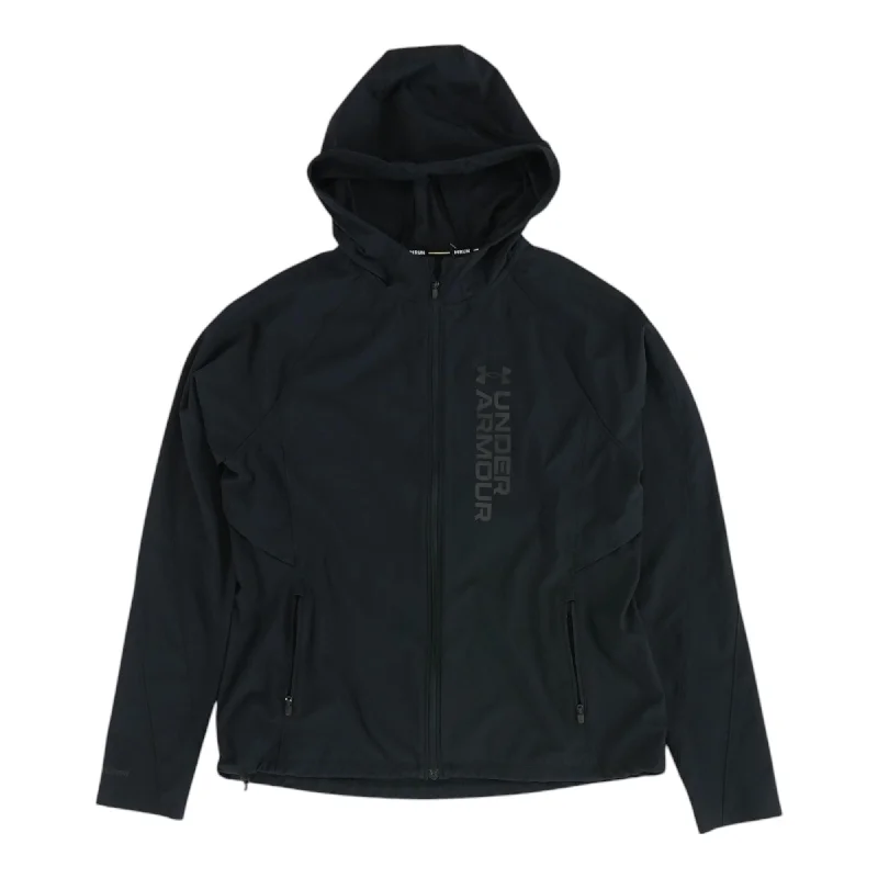 Black Solid Rain Jacket