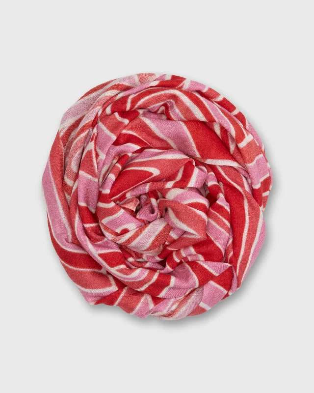 Illusion Scarf in Pink/Red