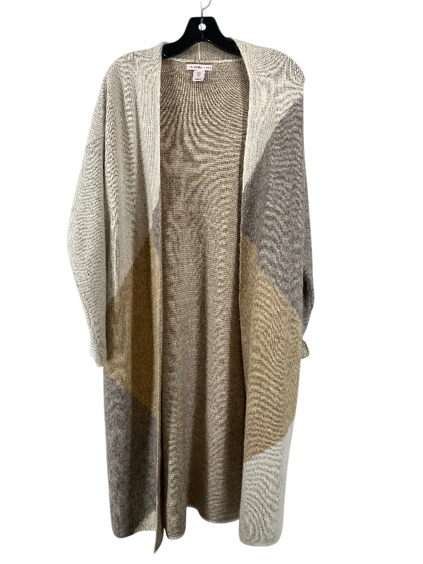 Cardigan By Clothes Mentor In Tan, Size: L