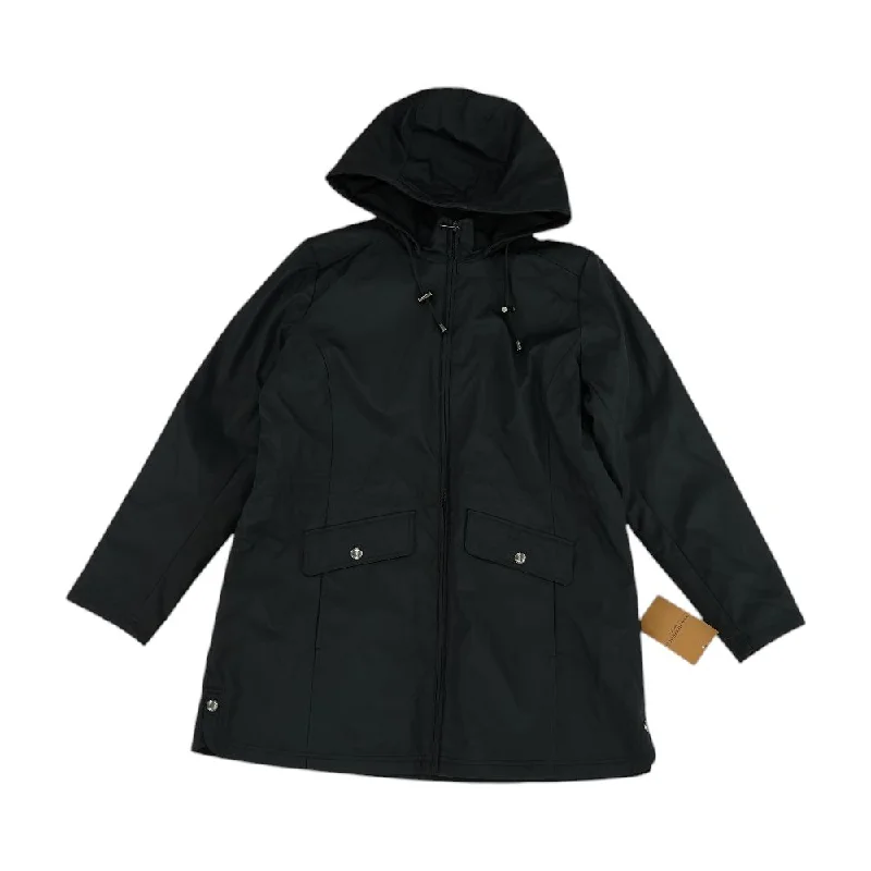 Black Solid Lightweight Coat