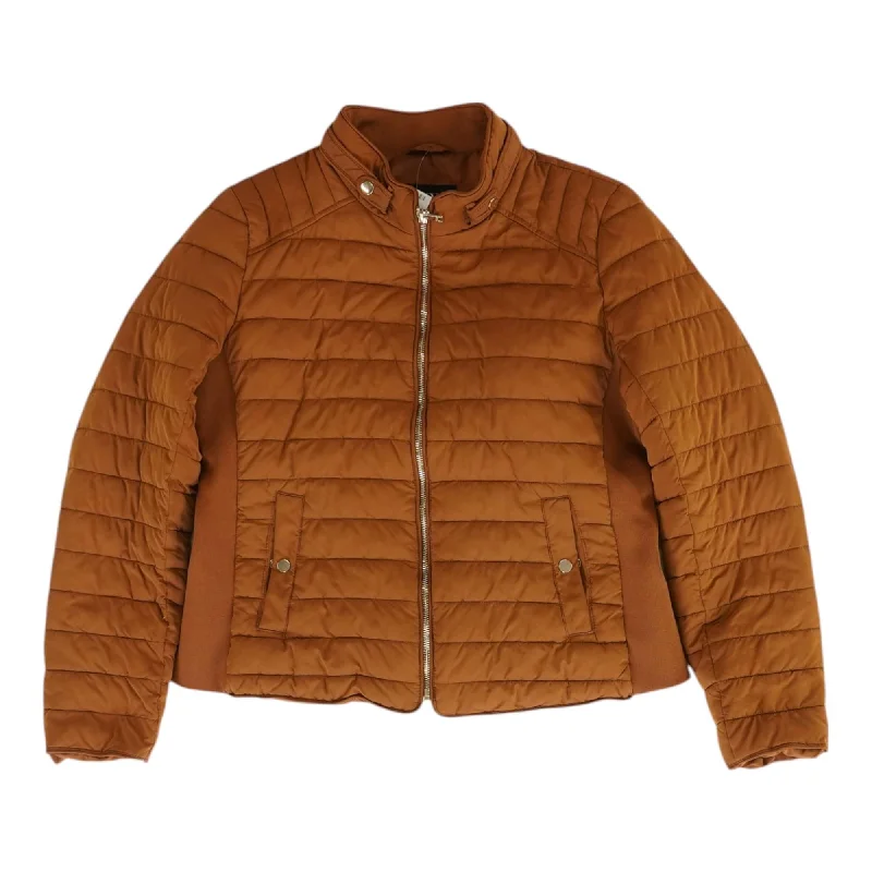 Rust Solid Puffer Jacket