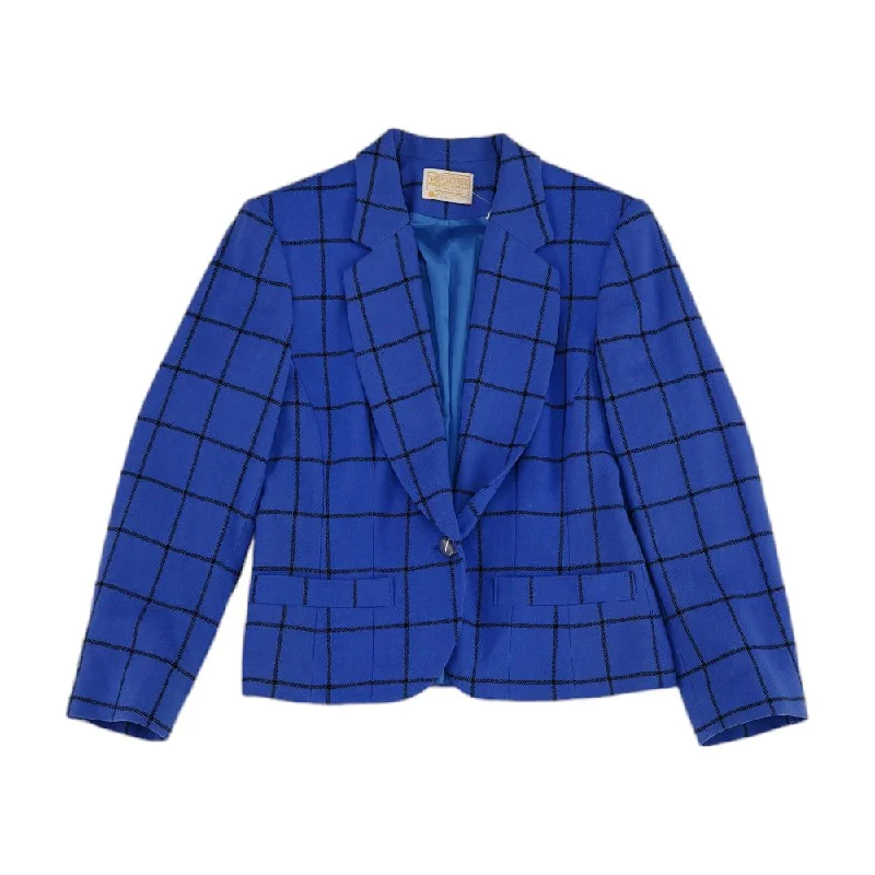 Blue Plaid Blazer