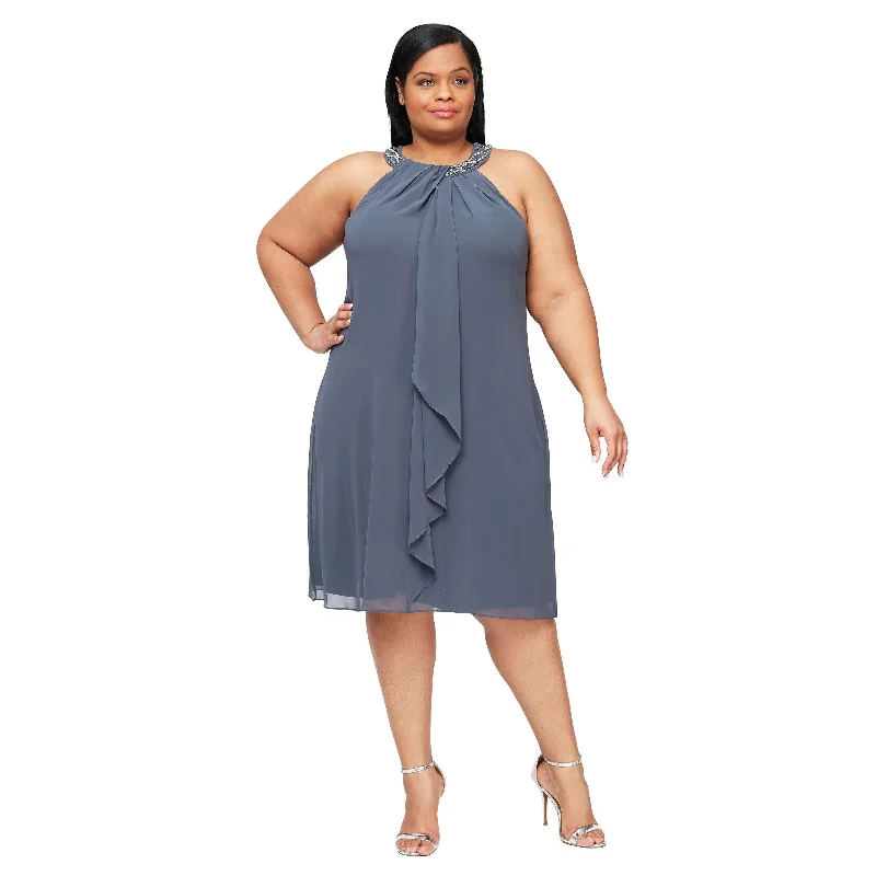 SL Fashions 611105 Short Plus Size Dress