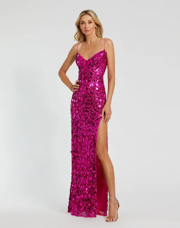 Mac Duggal 10047 Prom Fitted Sequin Formal Long Dress