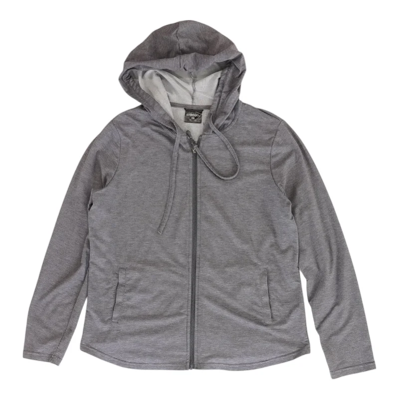 Gray Solid Lightweight Jacket