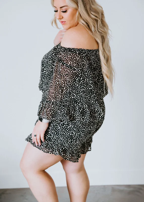 Curvy Preston Animal Print Romper