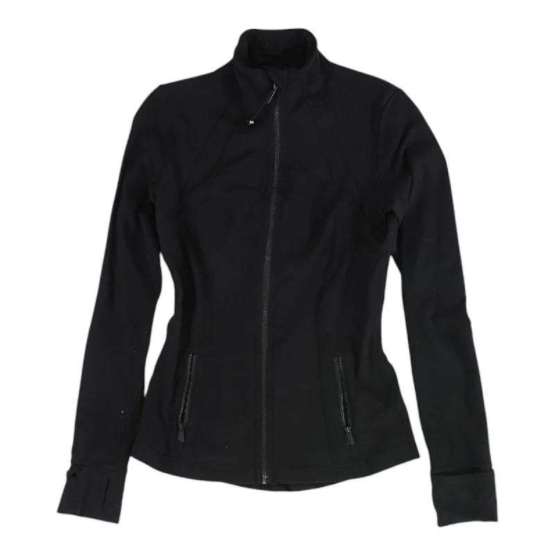 Black Solid Active Jacket