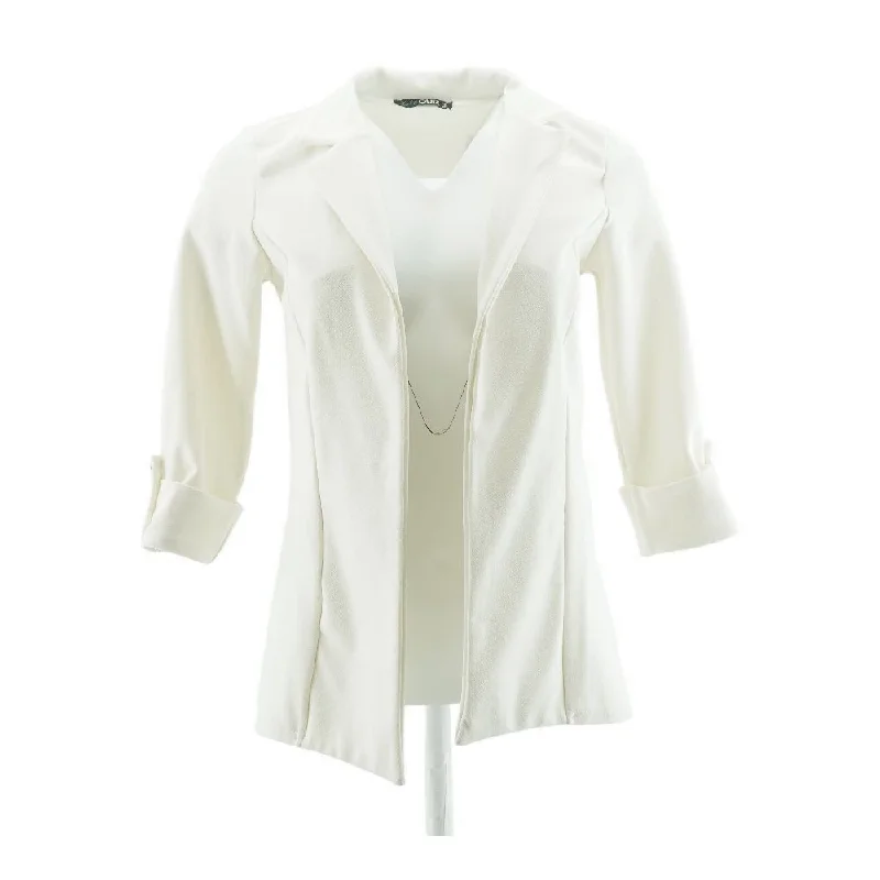 Ivory Solid Blazer