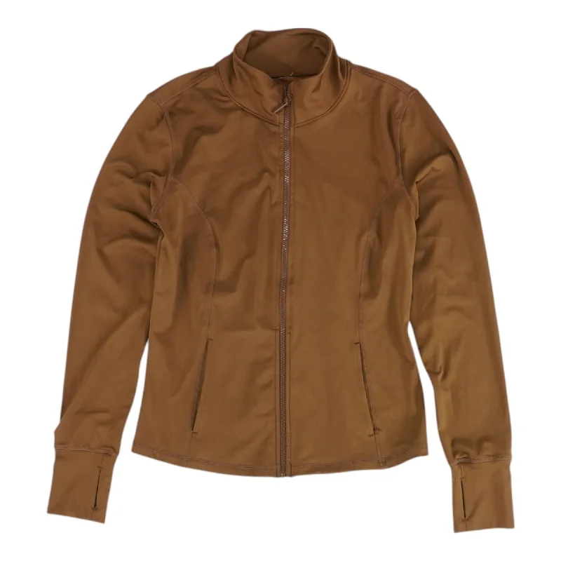 Brown Solid Active Jacket