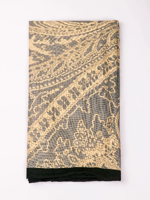 Three-Tone Print Shawl