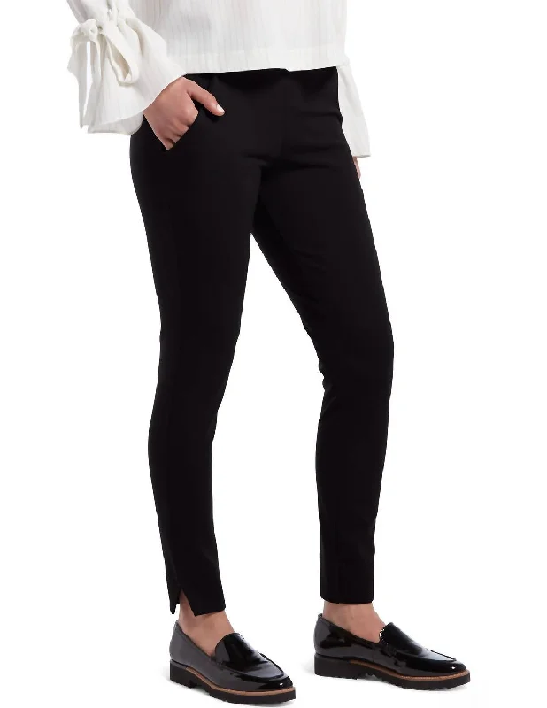 Women's Ponte 7/8 Leggings In Black