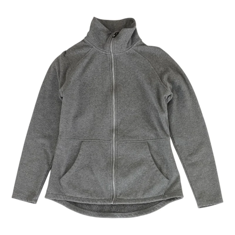 Gray Solid Lightweight Jacket