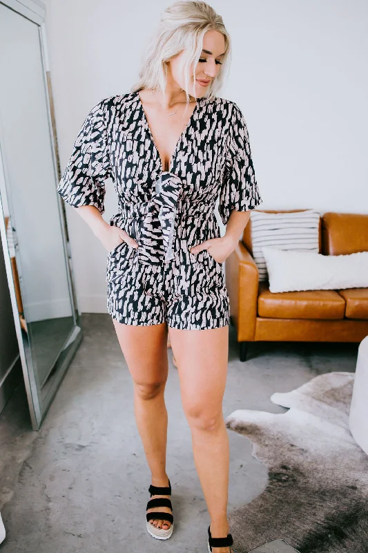 Juanita Printed Romper