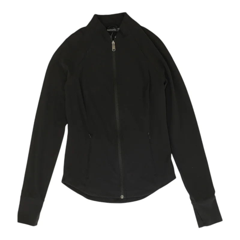 Black Solid Active Jacket