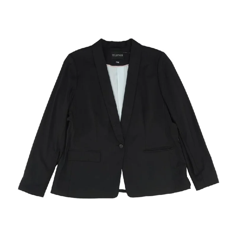 Black Solid Blazer