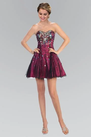 Strapless Short Prom Dress Formal Homecoming