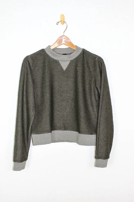 Women's Mock Neck Sweatshirt In Brigade