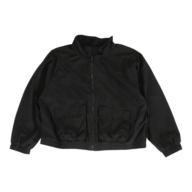 Black Solid Lightweight Jacket