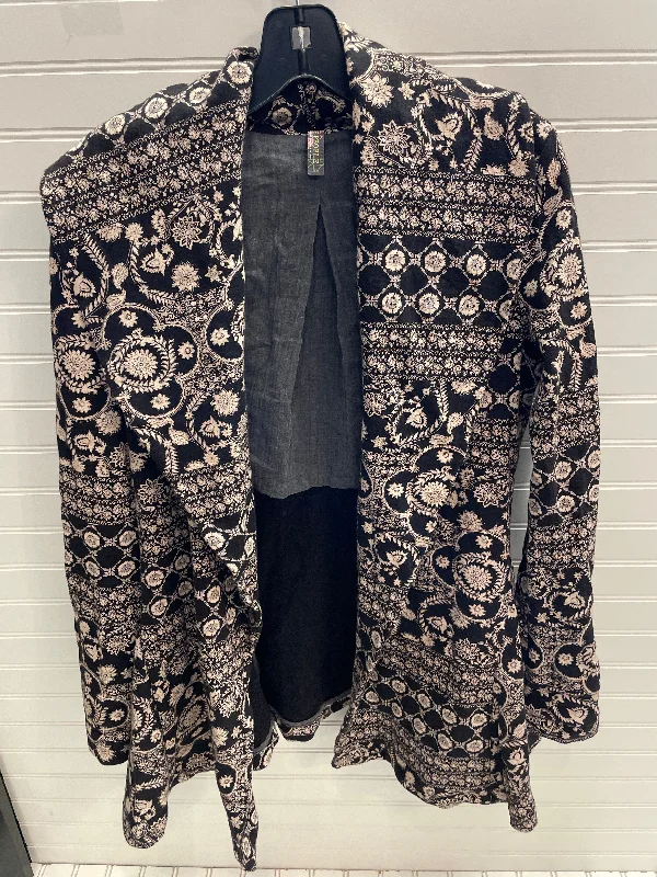 Cardigan By Free People In Black & Cream, Size: M