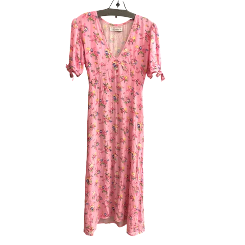 Dress Designer By Faithfull The Brand In Pink, Size: 6