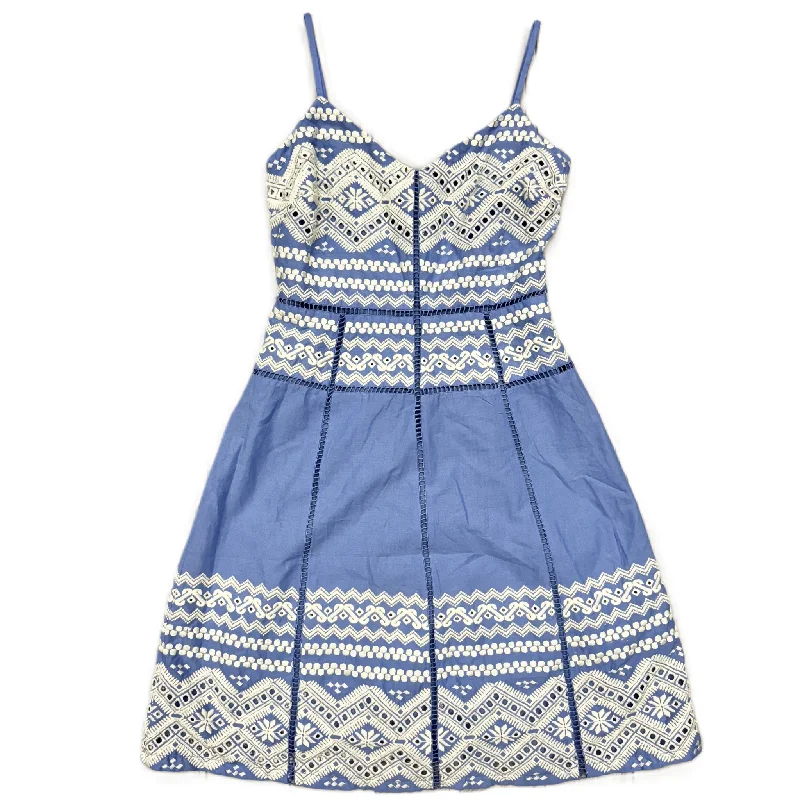 Dress Designer By Tory Burch In Blue & White, Size: Xs