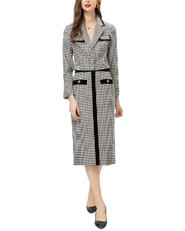 BURRYCO 2pc Blazer & Skirt Set