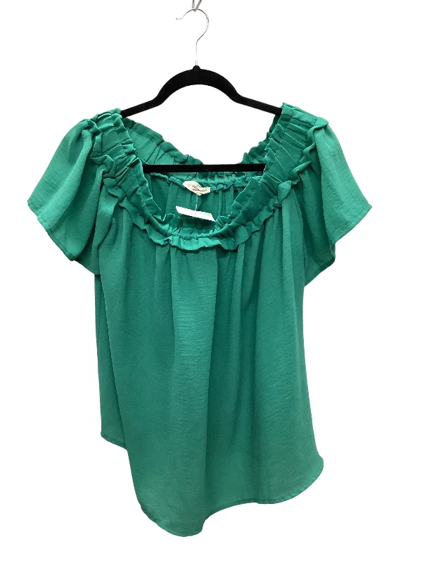 Green Top Short Sleeve Entro, Size S