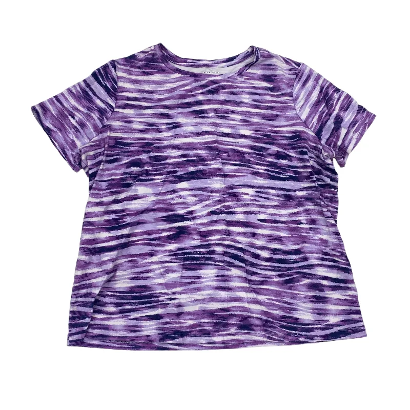 PURPLE TOP SS by STUDIO WORKS Size:1X