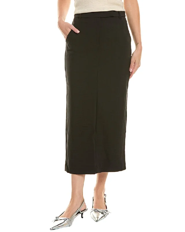 T Tahari Editor High-Waist Maxi Skirt