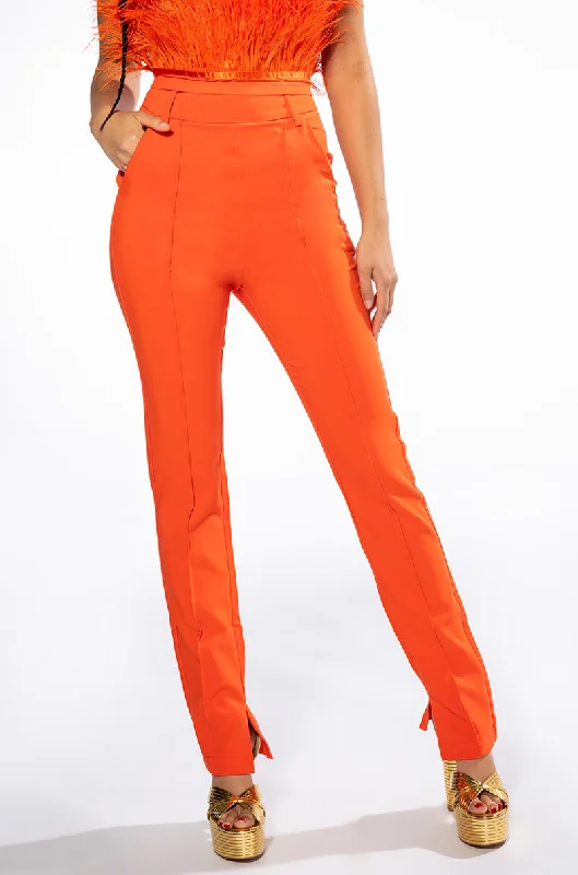 HIGH RISE STRAIGHT LEG TROUSER