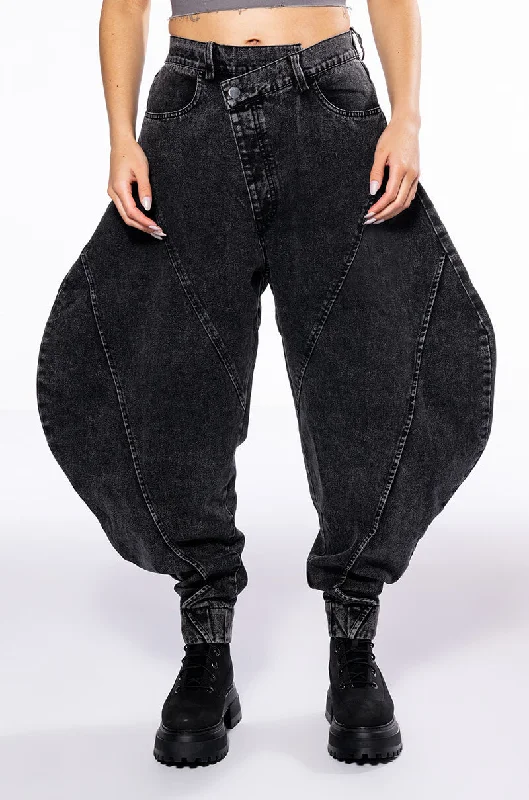 NEW YOU ABSTRACT VOLUME DENIM PANT