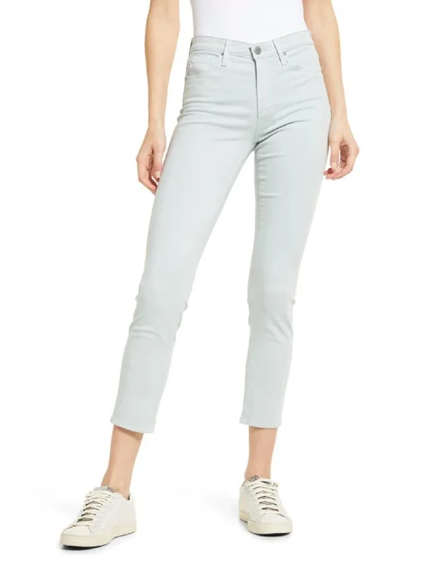 Prima Mid Rise Crop Jeans In Pacific Chrome