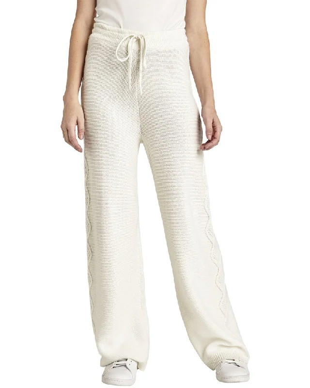 Splendid Dakota Cable Wool-Blend Wide Leg Pant