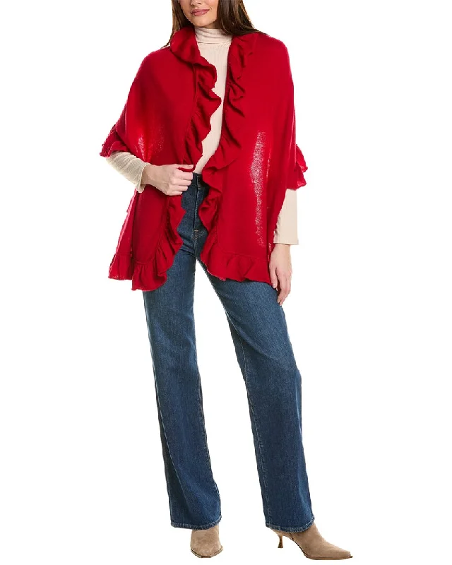 Forte Cashmere Ruffle Cashmere Wrap